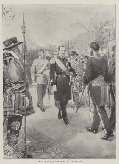 La procession du marié vers la chapelle - G.S. Amato